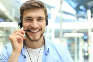 Customer Care Executive Smiling