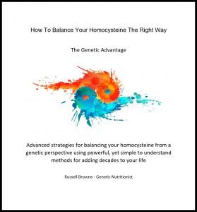 How To Balance Your Homocysteine The Right Way - The Genetic advantage ebook cover