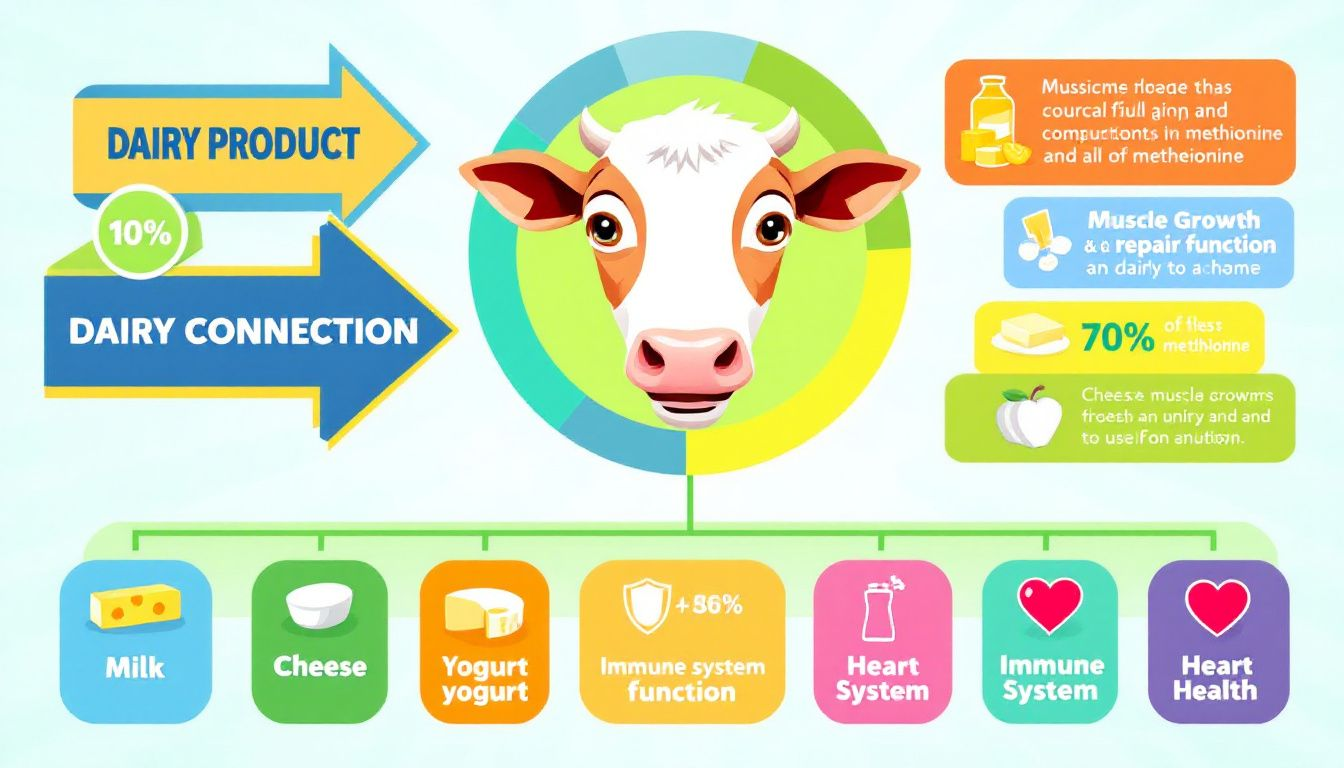 Dairy products that are high in methionine.
