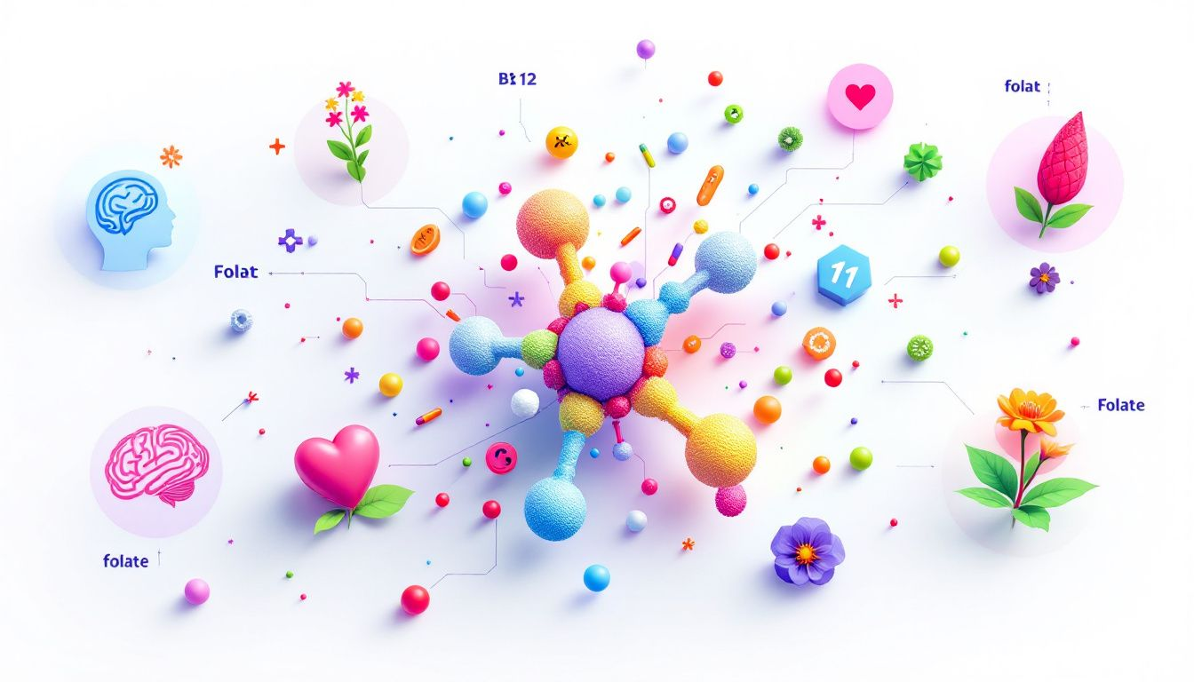 A collection of various methylated vitamins and their benefits.