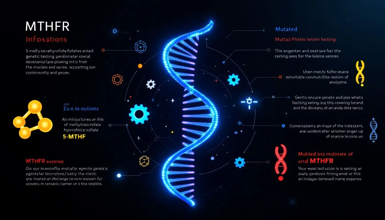 An image depicting a genetic testing kit for MTHFR mutations.